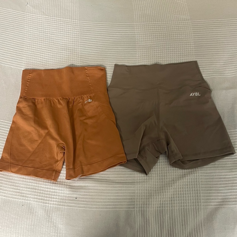 Two AYBL size small workout gym shorts